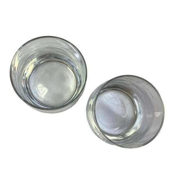 Set of 2 Jack Daniels Signature Glass Rocks Round Tumblers Whiskey Lowball - Picture 3 of 5